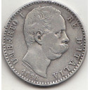 1884 Lire 2 Circolata Argento Umberto I